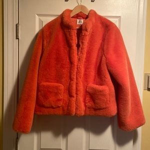 Orange faux fur cost